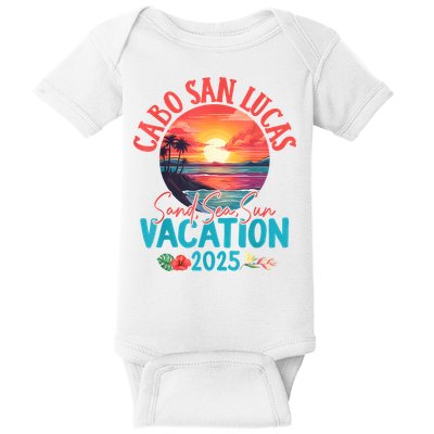 Cabo San Lucas Mexico Vacation 2025 Souvenir Matching Family Baby Bodysuit