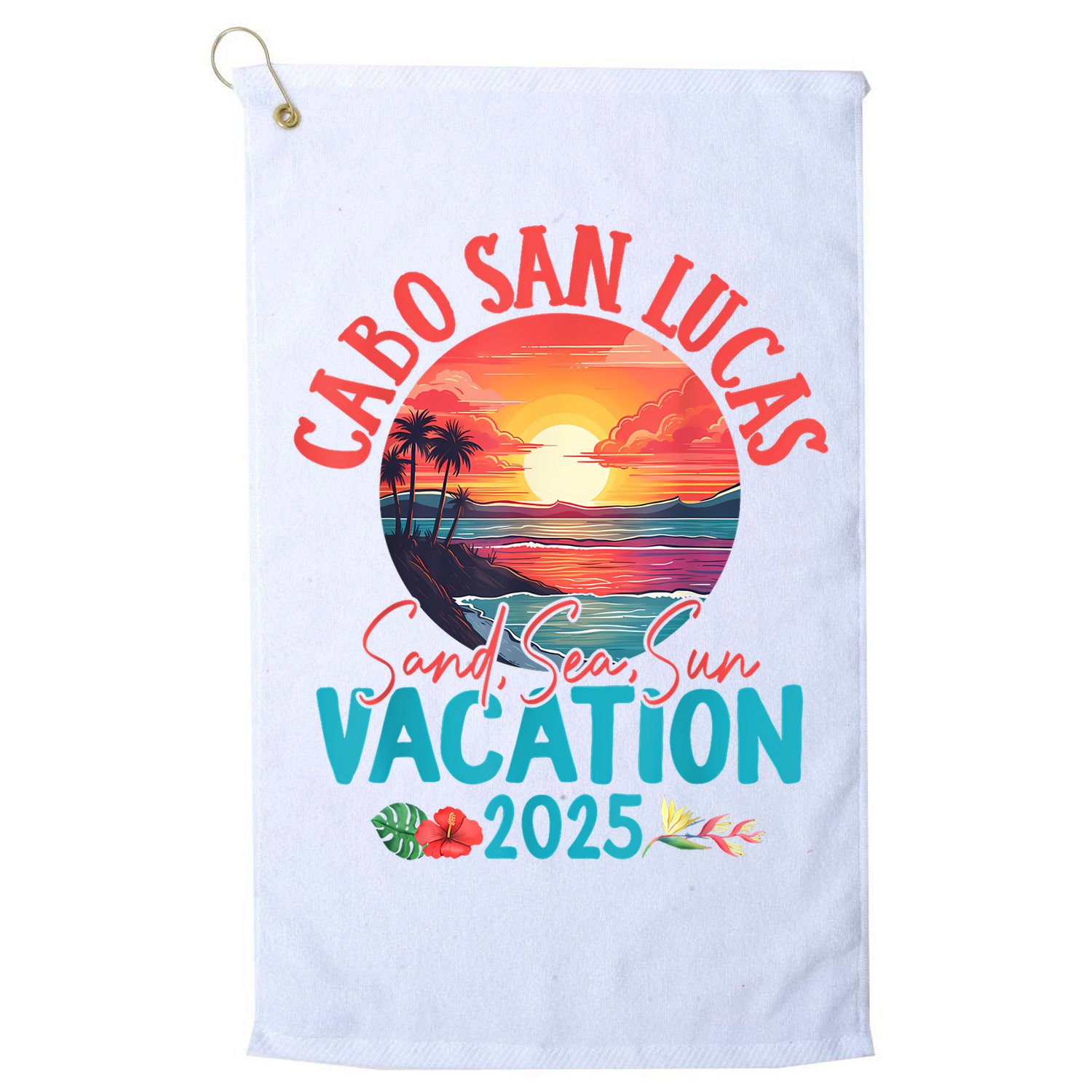 Cabo San Lucas Mexico Vacation 2025 Souvenir Matching Family Golf Towel
