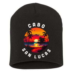 Cabo San Lucas Souvenir Mexico Family Group Trip Vacation Short Acrylic Beanie