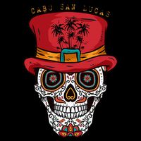Cabo San Lucas Sugar Skull & Hat Souvenir Hoodie