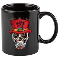 Cabo San Lucas Sugar Skull & Hat Souvenir 11oz C Handle Ceramic Mug