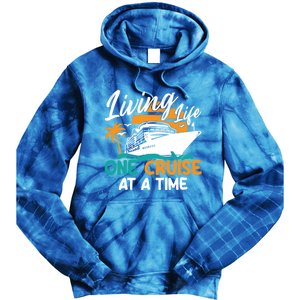 Cruise Ship Living Life One Cruise At A Time Funny Cool Gift Tie Dye Hoodie