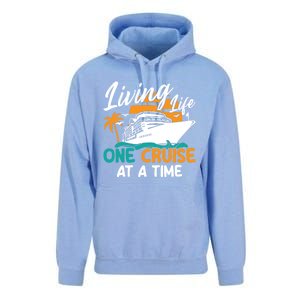 Cruise Ship Living Life One Cruise At A Time Funny Cool Gift Unisex Surf Hoodie