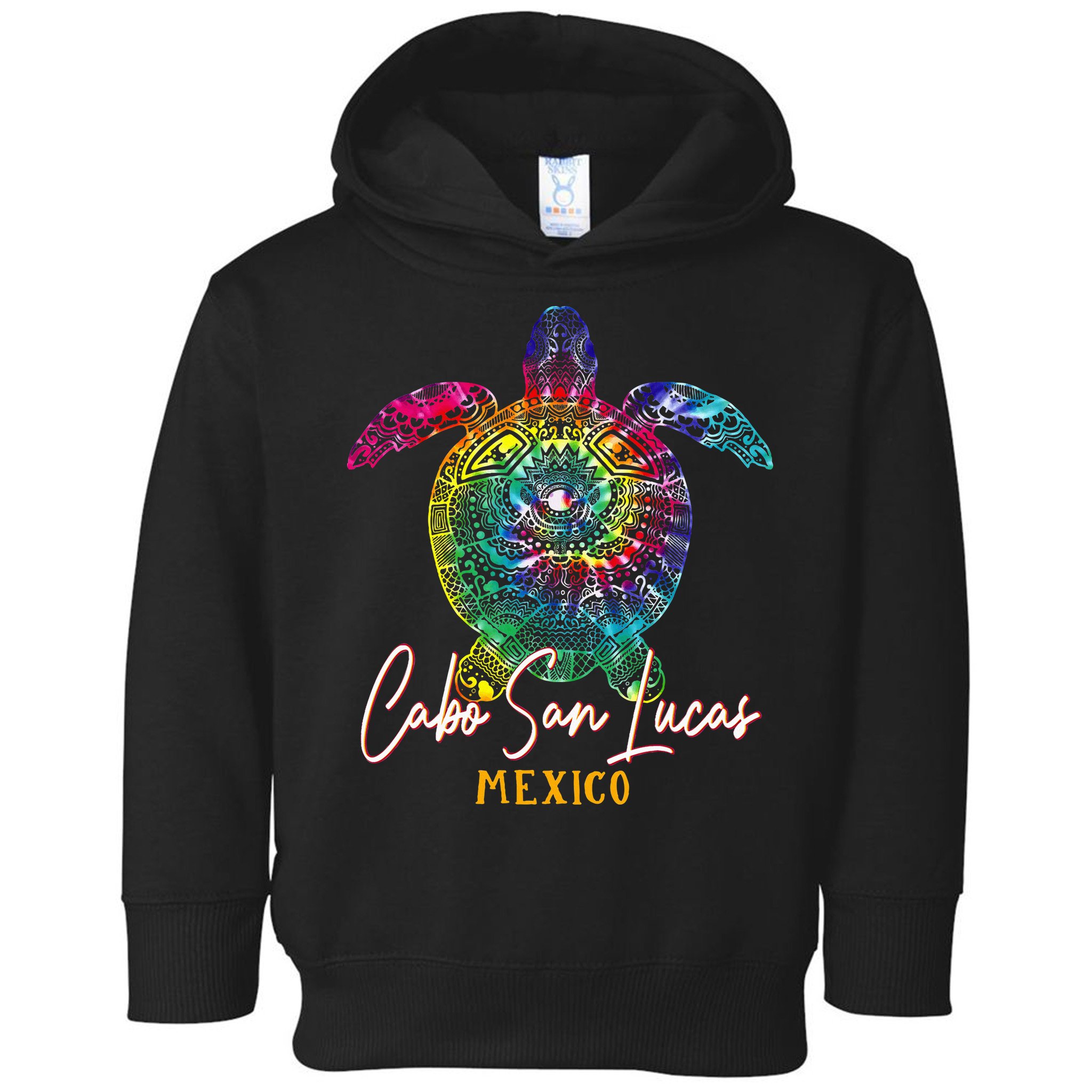 Cabo San Lucas Tie Dye Sea Turtle Vacation Toddler Hoodie