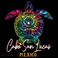 Cabo San Lucas Tie Dye Sea Turtle Vacation Women's T-Shirt