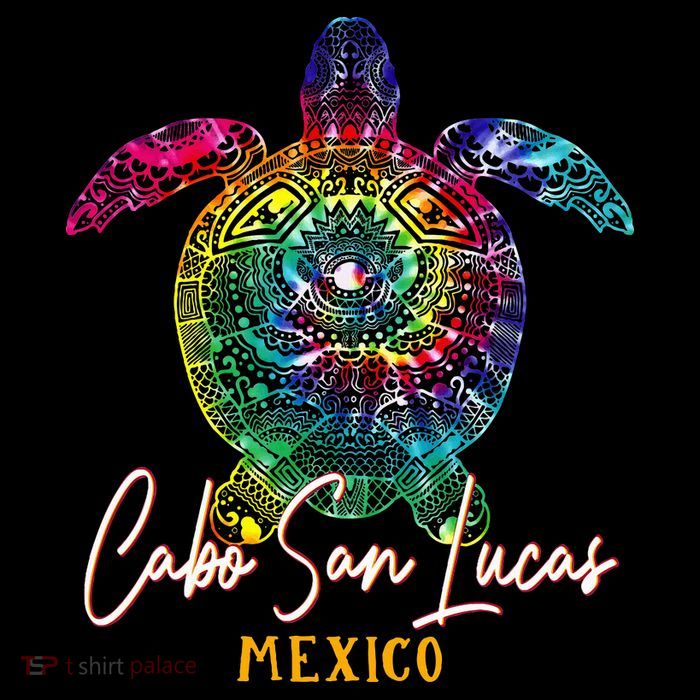 Cabo San Lucas Tie Dye Sea Turtle Vacation Women's T-Shirt