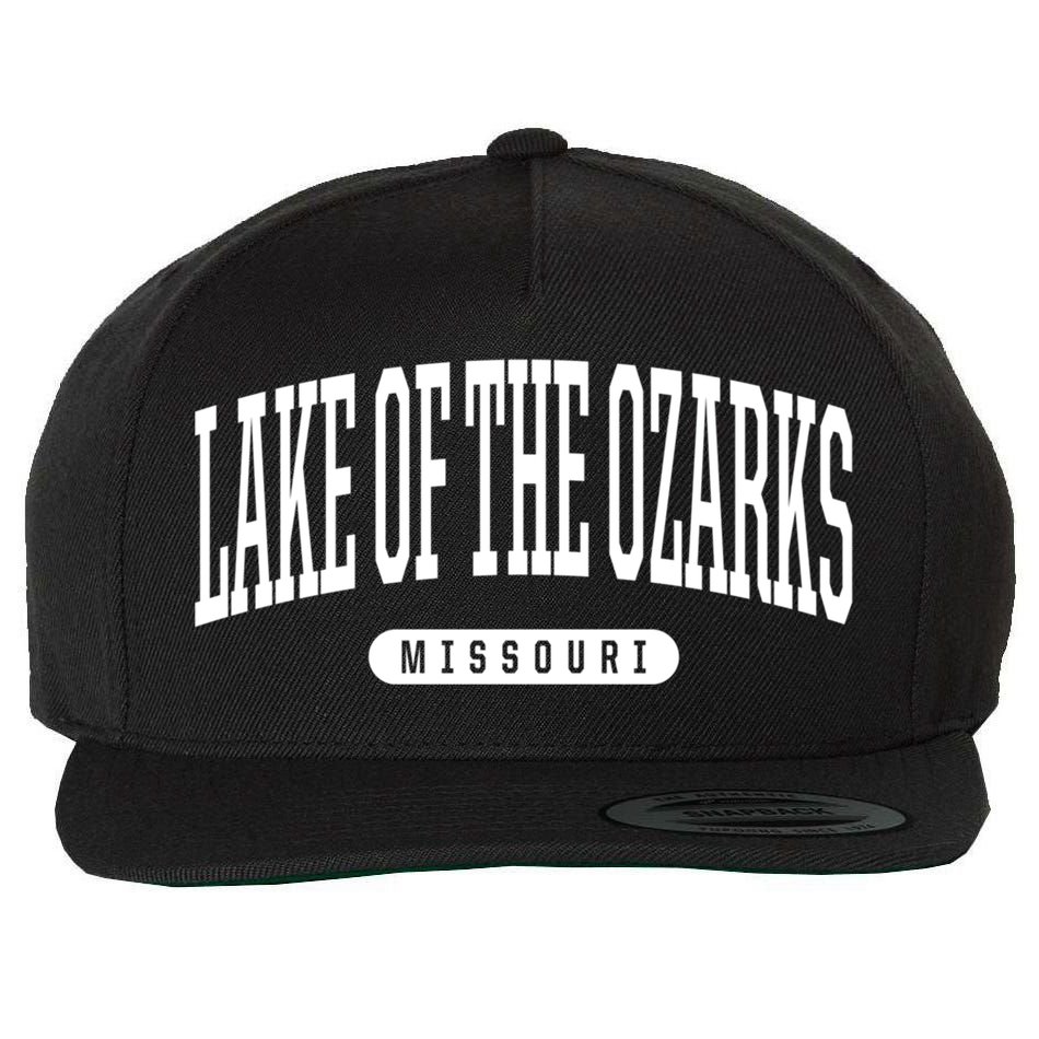 College Style Lake Of The Ozarks Missouri Souvenir Gift Funny Gift Wool Snapback Cap