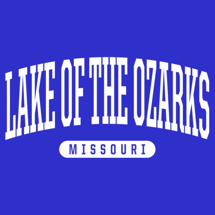 College Style Lake Of The Ozarks Missouri Souvenir Gift Funny Gift T-Shirt