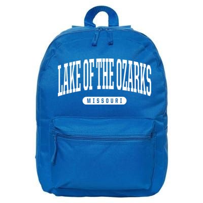College Style Lake Of The Ozarks Missouri Souvenir Gift Funny Gift 16 in Basic Backpack