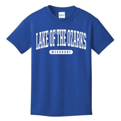 College Style Lake Of The Ozarks Missouri Souvenir Gift Funny Gift Kids T-Shirt