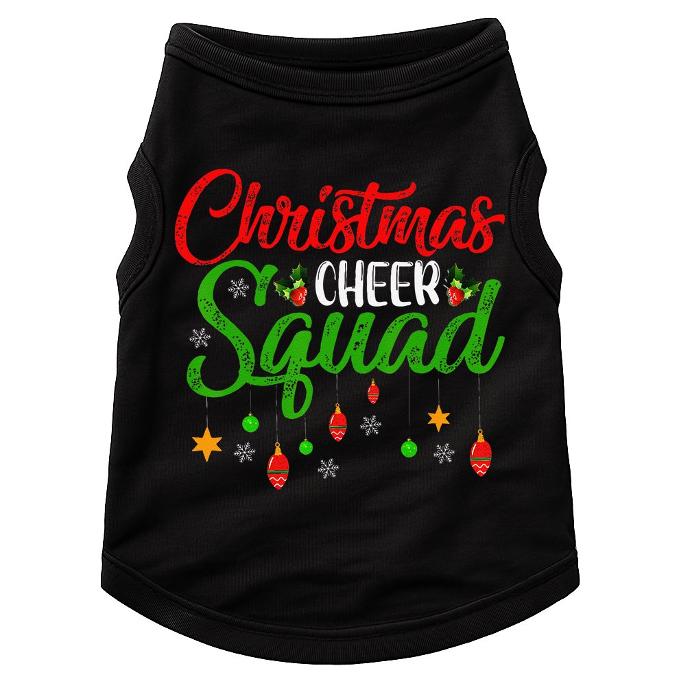 Cheerleading Sports Lover Christmas Cheer Squad Doggie Tank