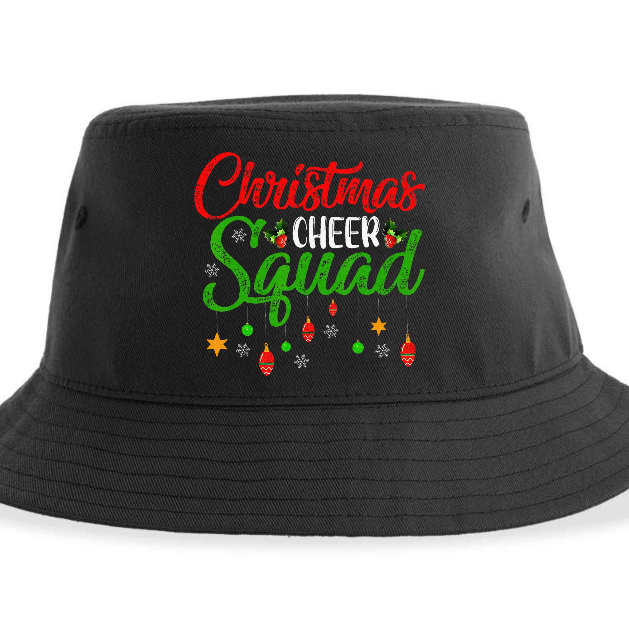 Cheerleading Sports Lover Christmas Cheer Squad Sustainable Bucket Hat