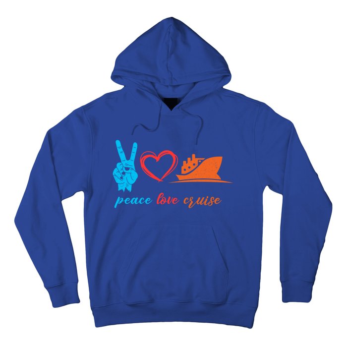 Cruise Ship Lover Vacationer Summer Vacation Peace Love Great Gift Hoodie