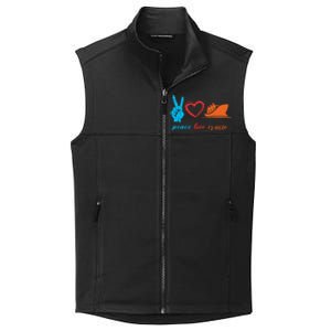 Cruise Ship Lover Vacationer Summer Vacation Peace Love Great Gift Collective Smooth Fleece Vest