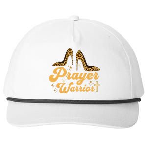 Christian Sayings Leopard Heels Prayer Warrior Snapback Five-Panel Rope Hat