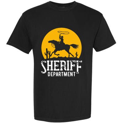 Cowboy Sheriff Lasso Sheriff Star Pistols Garment-Dyed Heavyweight T-Shirt