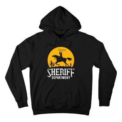 Cowboy Sheriff Lasso Sheriff Star Pistols Tall Hoodie