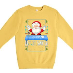 Cocaine Santa Let It Snow Premium Crewneck Sweatshirt