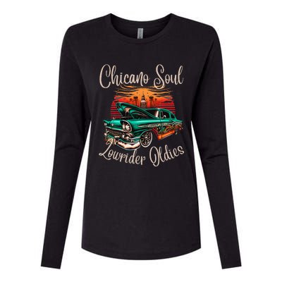 Chicano Soul Lowrider Oldies Car Clothing Low Slow Cholo Womens Cotton Relaxed Long Sleeve T-Shirt