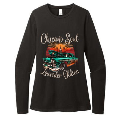 Chicano Soul Lowrider Oldies Car Clothing Low Slow Cholo Womens CVC Long Sleeve Shirt