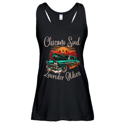 Chicano Soul Lowrider Oldies Car Clothing Low Slow Cholo Ladies Essential Flowy Tank