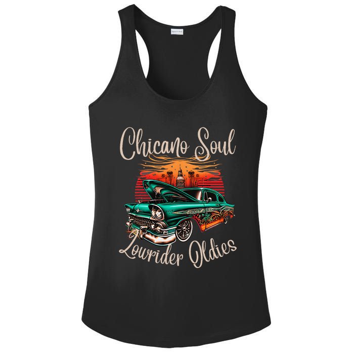 Chicano Soul Lowrider Oldies Car Clothing Low Slow Cholo Ladies PosiCharge Competitor Racerback Tank