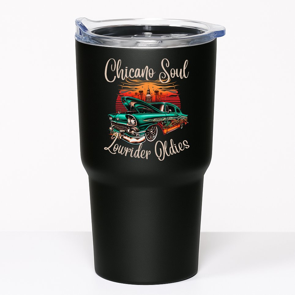 Chicano Soul Lowrider Oldies Car Clothing Low Slow Cholo Tumbler