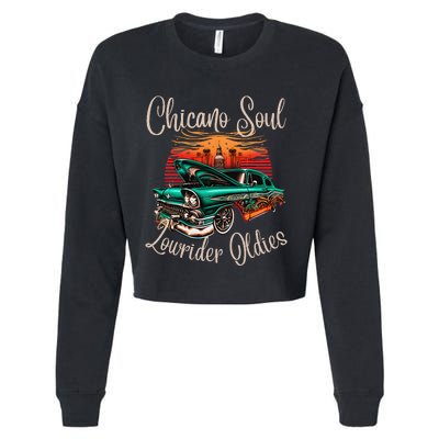 Chicano Soul Lowrider Oldies Car Clothing Low Slow Cholo Cropped Pullover Crew