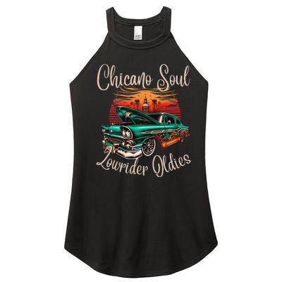 Chicano Soul Lowrider Oldies Car Clothing Low Slow Cholo Women's Perfect Tri Rocker Tank