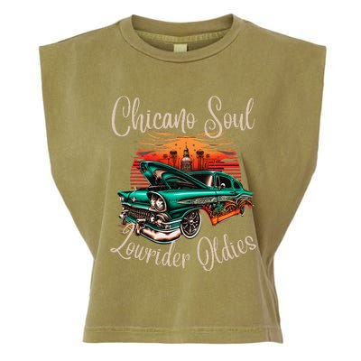 Chicano Soul Lowrider Oldies Car Clothing Low Slow Cholo Garment-Dyed Women's Muscle Tee