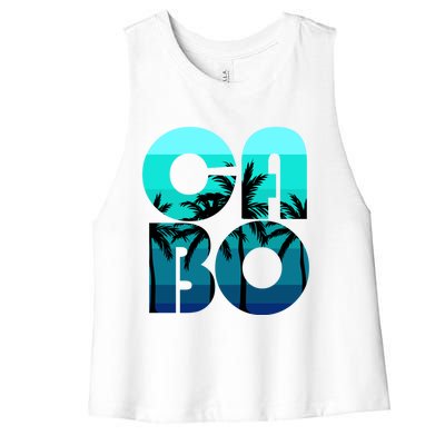 Cabo San Lucas Mexico Family Vacation Honeymoon Gift Women's Racerback Cropped Tank