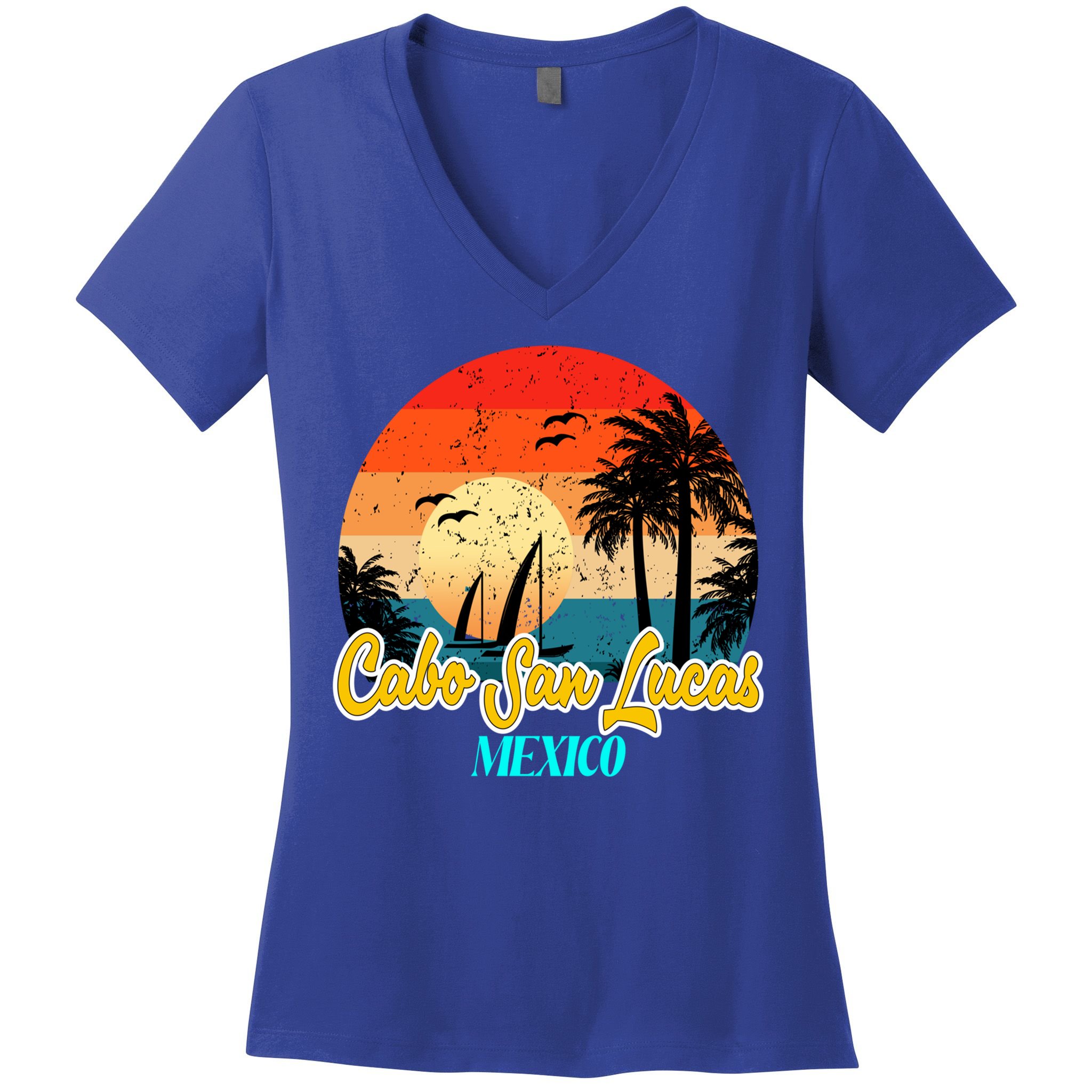 Cabo San Lucas Souvenirs Mexico Vacation Vacay Mode Gift Women's V-Neck T-Shirt