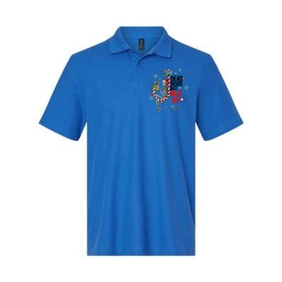 Christmas Skeleton Lights Dead Inside But Jolly Af Retro Gift Softstyle Adult Sport Polo