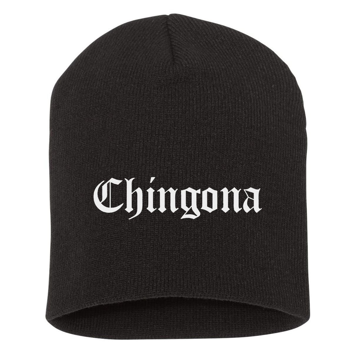 Chingona Spanish Latina Mexican Hispanic Woman Chicana Short Acrylic Beanie