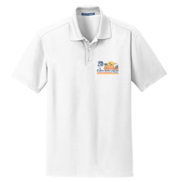 Cabo San Lucas Mexico Beach Summer Vacation Dry Zone Grid Polo