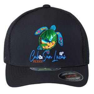 Cabo San Lucas Sea Turtle Mexico Vacation Family Trip Flexfit Unipanel Trucker Cap