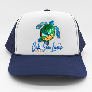 Cabo San Lucas Sea Turtle Mexico Vacation Family Trip Trucker Hat