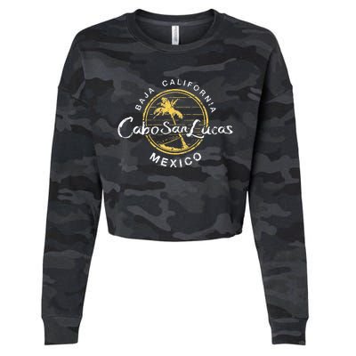 Cabo San Lucas Retro Cropped Pullover Crew