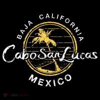 Cabo San Lucas Retro Drawstring Bag