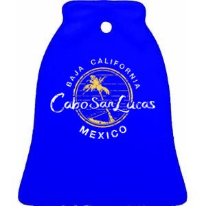 Cabo San Lucas Retro Ceramic Bell Ornament