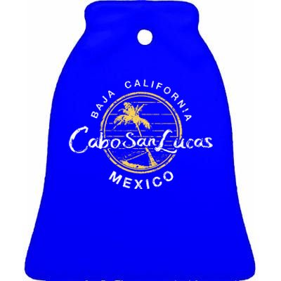 Cabo San Lucas Retro Ceramic Bell Ornament