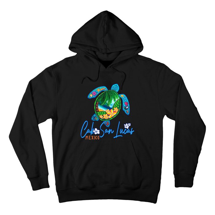 Cabo San Lucas Sea Turtle Mexico Vacation Family Trip Hoodie