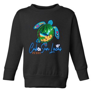 Cabo San Lucas Sea Turtle Mexico Vacation Family Trip Toddler Sweatshirt