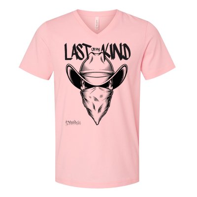 Cowboy Skull Last Of My Kind V-Neck T-Shirt