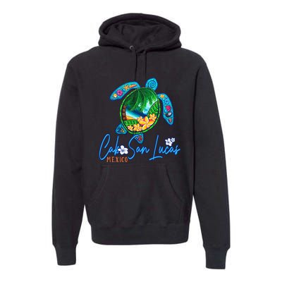 Cabo San Lucas Sea Turtle Mexico Vacation Family Trip Premium Hoodie