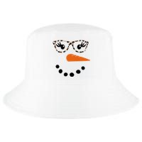 Cute Snowman Leopard Face Lady Cool Comfort Performance Bucket Hat