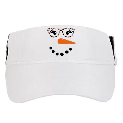 Cute Snowman Leopard Face Lady Adult Drive Performance Visor