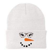 Cute Snowman Leopard Face Lady Knit Cap Winter Beanie