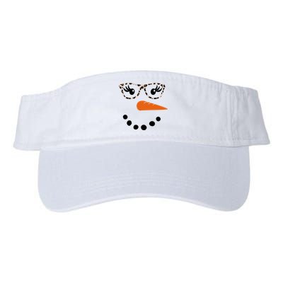 Cute Snowman Leopard Face Lady Valucap Bio-Washed Visor