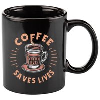 Coffee Save Lives Quote Funny Caffeine Addict Coffee Lover 11oz C Handle Ceramic Mug